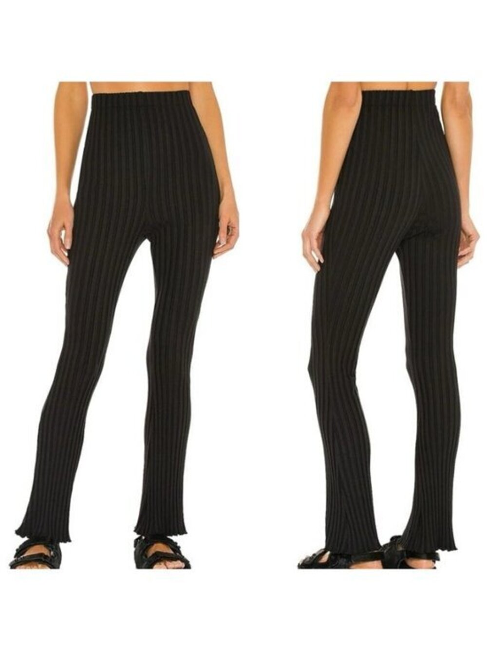 Lovers & Friends Cropped Bootcut Pant - Black